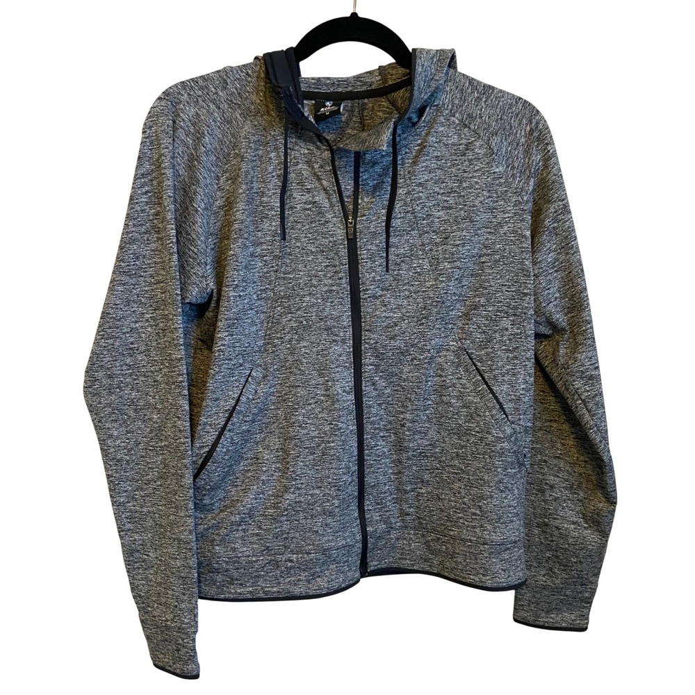Kuhl‎ Bliss Hoody Grey Space Dye Full Zip Fleece Hoodie Jacket Womens Medium